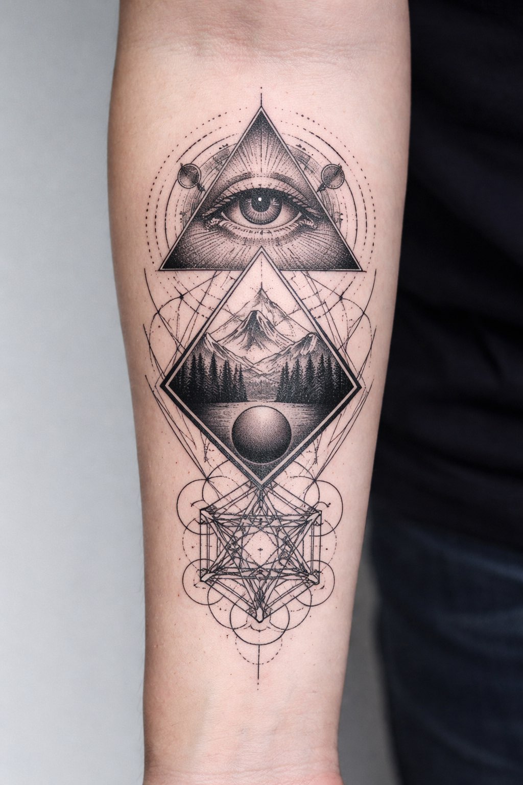 Geometric tattoo